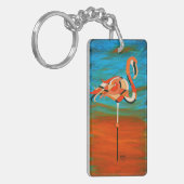 Flamingo Key-keten Sleutelhanger (Voorkant Links)