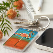 Flamingo Key-keten Sleutelhanger (Voorkant Rechts)