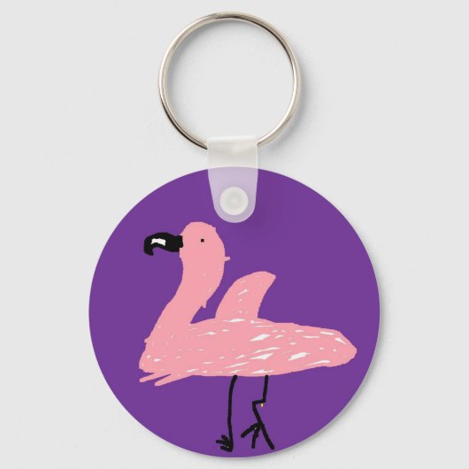 Flamingo Key-keten Sleutelhanger (Voorkant)
