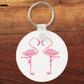 Flamingo keyring sleutelhanger (Voorkant)