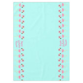Flamingo Kids Birthday Tropical Tafelkleed (Voorkant)