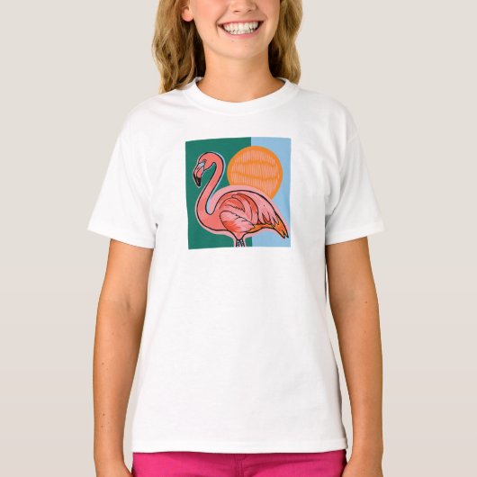 Flamingo Kids T-Shirt (Voorkant)