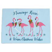 Flamingo Kisses Warm-kerstcadeautas Groot Cadeauzakje (Voorkant)