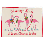 Flamingo Kisses Warm-kerstcadeautas Groot Cadeauzakje (Achterkant)