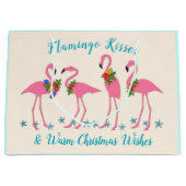 Flamingo Kisses Warm-kerstcadeautas Groot Cadeauzakje (Voorkant)