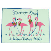 Flamingo Kisses Warm-kerstcadeautas Groot Cadeauzakje (Achterkant)