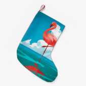 Flamingo Kleine Kerstsok (Voorkant (Hangend))