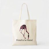 Flamingo Koe Spots Weird Pride Tote Bag (Voorkant)