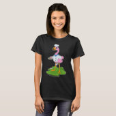 Flamingo Koekenpan Koken T-shirt (Voorkant volledig)