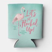 Flamingo Koelbox Tropical Bachelorette Party Blikjeskoeler (Voorkant)