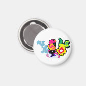 Flamingo koele dans magneet (Voorkant / Achterkant)