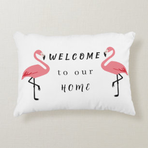 Flamingo Kokosmat Accent Kussen