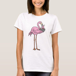 Flamingo Kookt Ramen Koken T-shirt