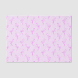 Flamingo Koorts Roze Tropisch Patroon Tissuepapier