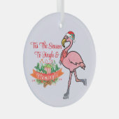 Flamingo Krans Ornament - Tropische Kerst (Voorkant Rechts)