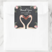 Flamingo krijtbord dank dat je sticker bruiloft wi (Tas)