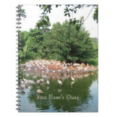 flamingo kudde dagboek notitieboek (Voorkant)