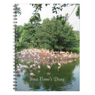 flamingo kudde dagboek notitieboek