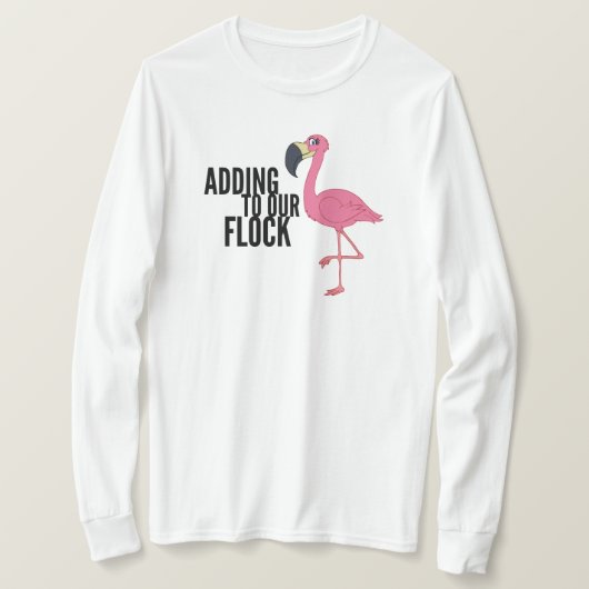 Flamingo Kudde Moeder Lang Sleeve T-Shirt (Design voorkant)
