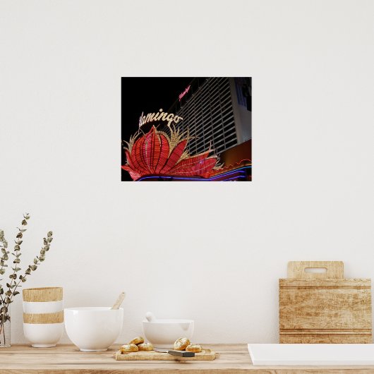Flamingo Las Vegas Poster (Keuken)