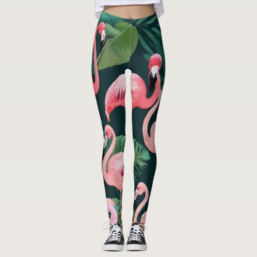flamingo leggings (Voorkant)