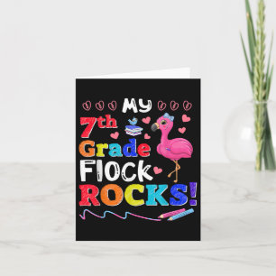 Flamingo leraar Terug naar school Mijn 7e klas kud Kaart