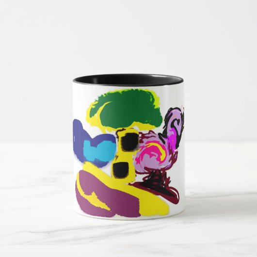 Flamingo leuk zomer stijl mok (Midden)