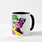 Flamingo leuk zomer stijl mok (Voorkant rechts)