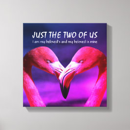 Flamingo | Liefde | ALLEEN DE TWEE VAN ONS | CHRIS Canvas Afdruk
