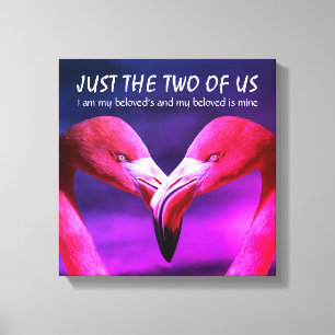 Flamingo   Liefde   ALLEEN DE TWEE VAN ONS   CHRIS Canvas Afdruk
