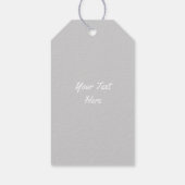 Flamingo Liefde Dank U sms terug grijs cadeau labe Cadeaulabel (Achterkant)