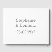 Flamingo Liefde Grote Maan Namen Dateert terug Gastenboek (Achterkant)