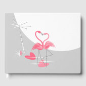 Flamingo Liefde Grote Maan Namen Dateert terug Gastenboek (Voorkant)