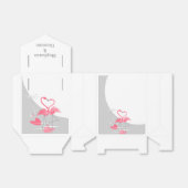 Flamingo Liefde Grote Maan Namen gunst box tent Bedankdoosjes (Uitgevouwen)
