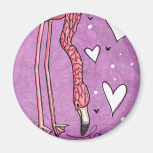 flamingo liefde magneet