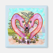 Flamingo Liefde Magneet (Voorkant)