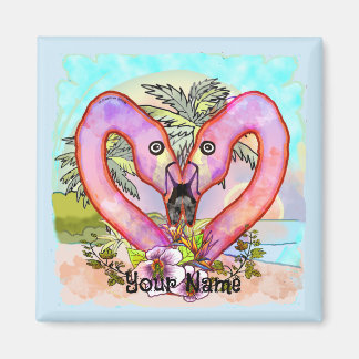 Flamingo Liefde  Magneet