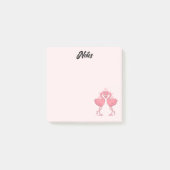 Flamingo Liefde Post-it® Notes (Voorkant)