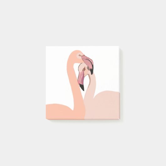 Flamingo Liefde Post-it® notes (Voorkant)
