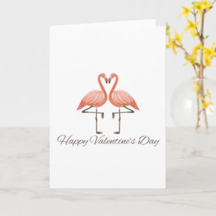 Flamingo Liefde Valentijnsdag Kaart