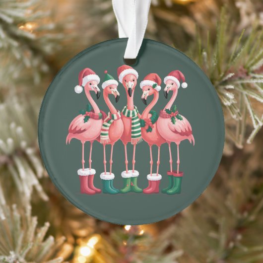 Flamingo Liefhebber Cadeau Kerstmis Prettig Kerstm Ornament (Boom)