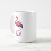 Flamingo liefhebber Grote klassieke keramiek Koffiemok (Voorkant links)