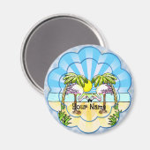 Flamingo-liefhebbers Magneet (Voorkant / Achterkant)