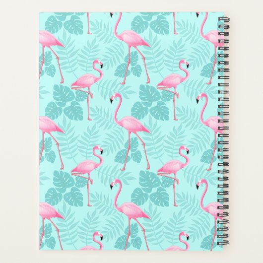 Flamingo Light Blue Planner (Achterkant)