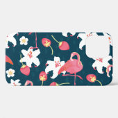Flamingo Lilies: Tropisch ontwerp. Case-Mate iPhone Case (Achterkant (horizontaal))
