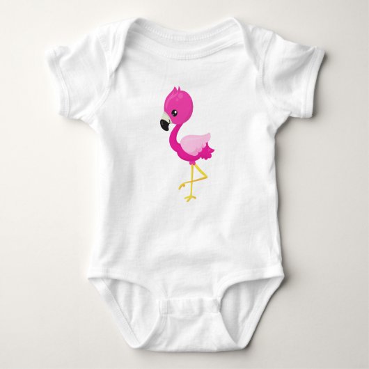 Flamingo, Little Flamingo, Pink Flamingo Romper (Voorkant)