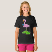 Flamingo Lollipop Snoep T-shirt (Voorkant volledig)