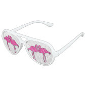 Flamingo Love Aviator Zonnebril (Gekanteld)