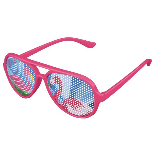 Flamingo Love Aviator Zonnebril (Gekanteld)