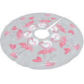 Flamingo Love-boomrok Kerstboom Rok (Gekanteld)